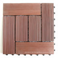 Deep Embossed 3D Wood Floor Tile WPC Composite Interlocking DIY Snap Tile